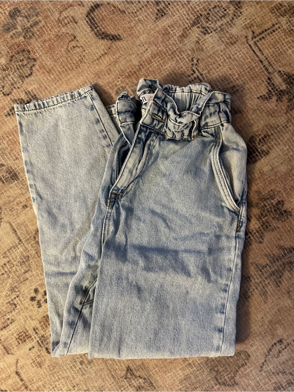High waisted Paperbag Jeans